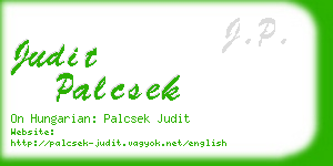 judit palcsek business card